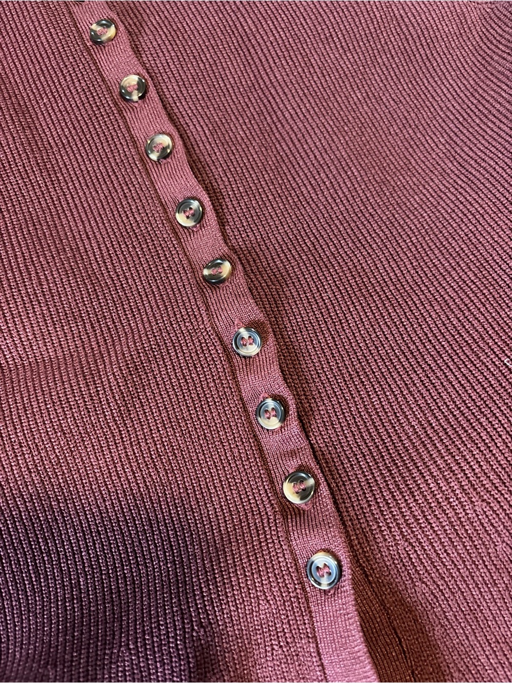 NWT Ribbed Peplum Top - Picture 2 of 4